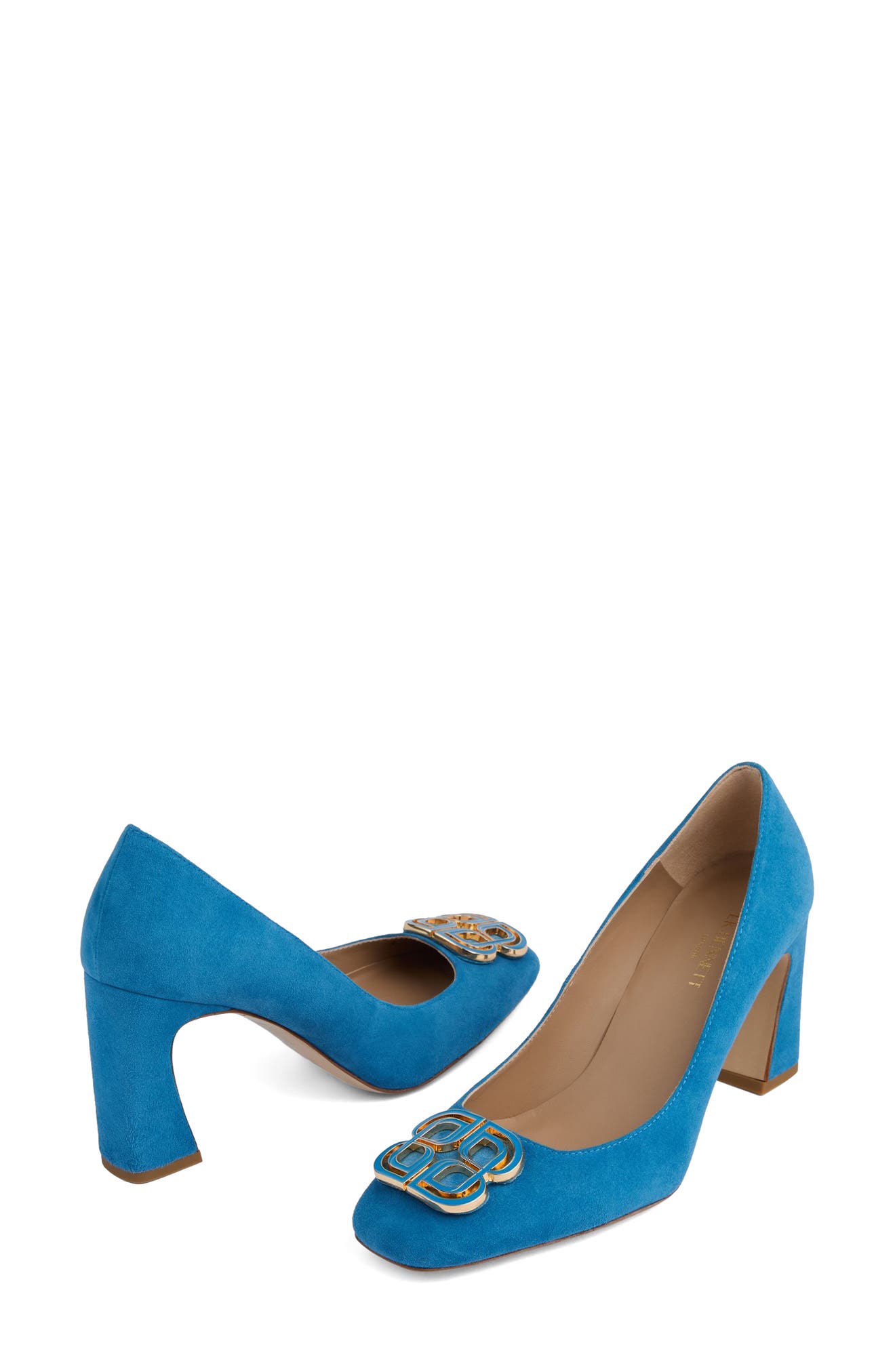 LK Bennett Truly Logo Pump, Alternate, color, French Blue