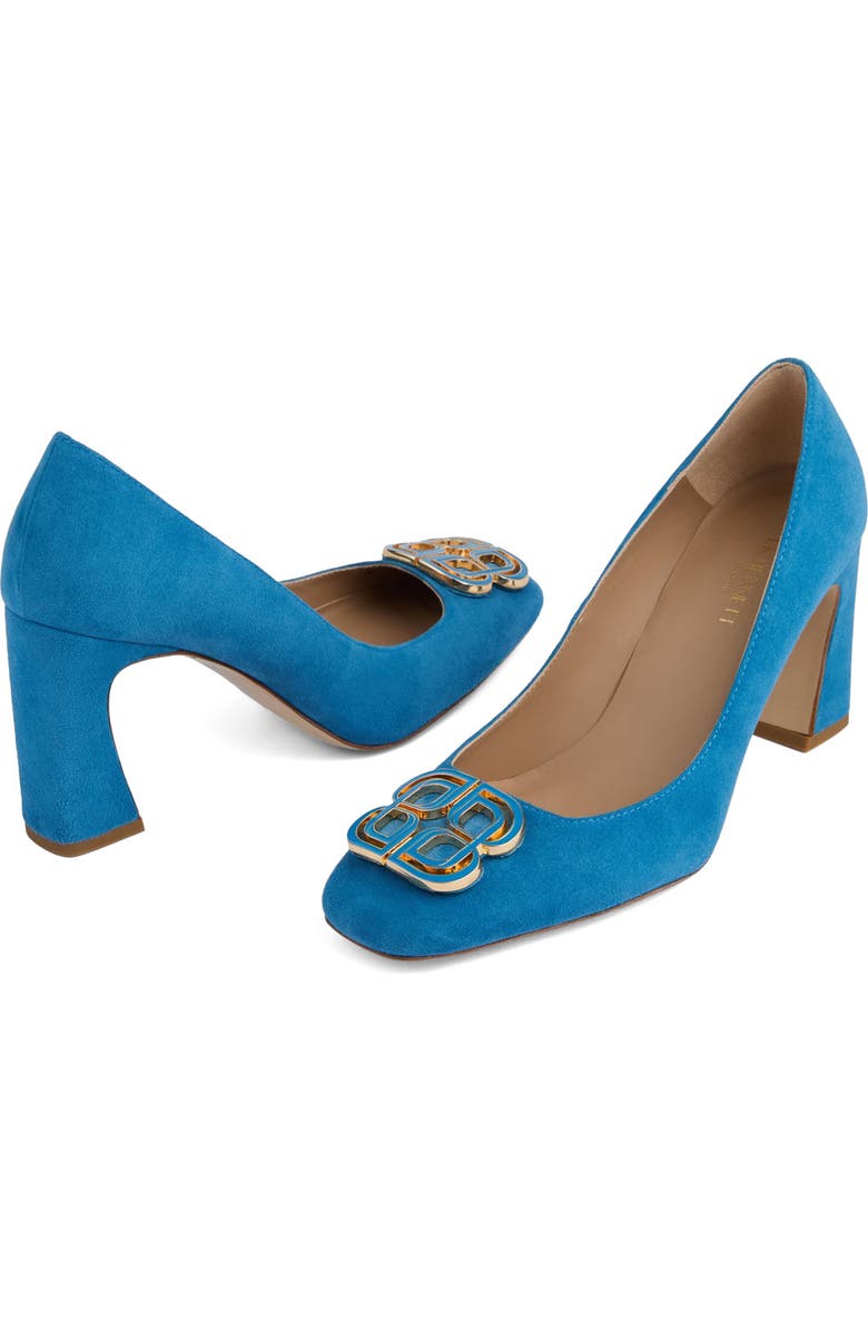 LK Bennett Truly Logo Pump, Alternate, color, French Blue