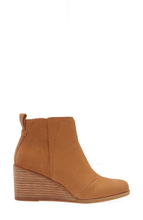 Toms Clare Wedge Bootie In Tan