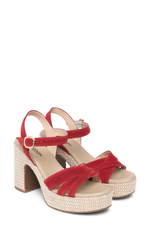 Ankle Strap Platform Sandal (Women)