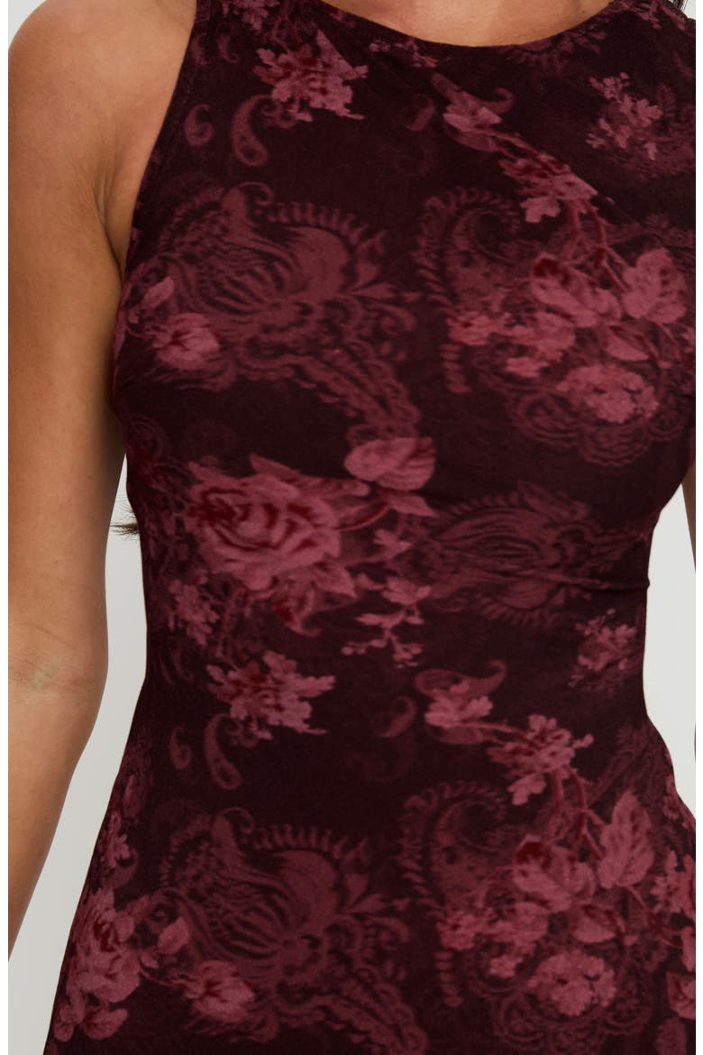 Vivre Sleeveless Minidress, Alternate, color, BURGUNDY