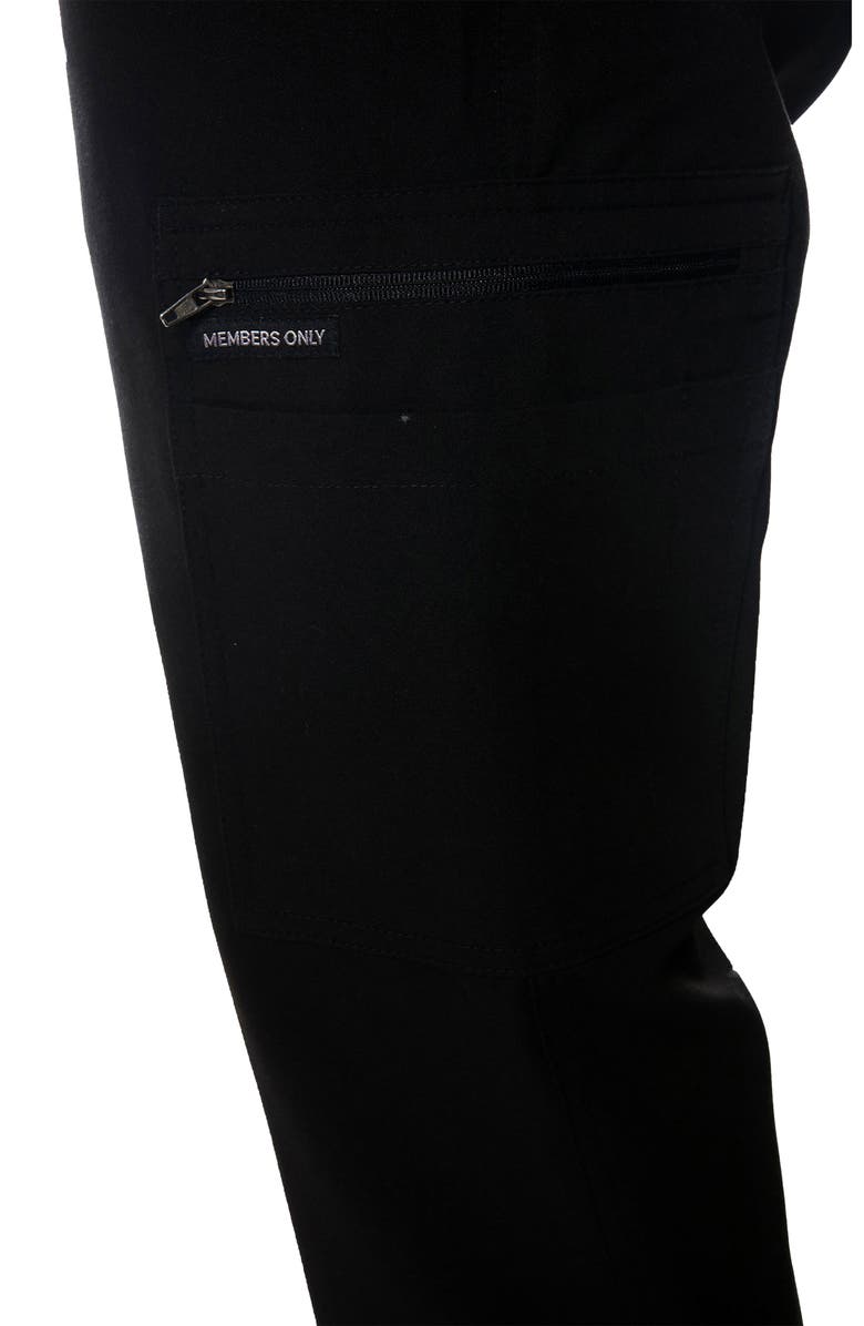 Members Only London Jogger Scrub Pants, Alternate, color, Black