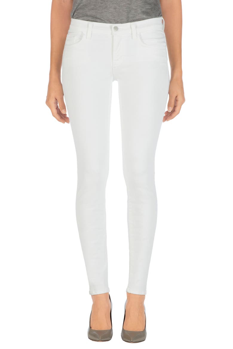 Destroyed Skinny Jeans, Main, color, BLANC DESTRUCT