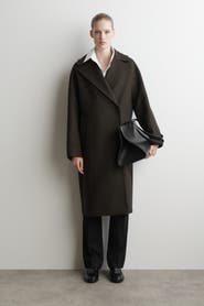 COS Oversized Double-Breasted Wool Long Coat