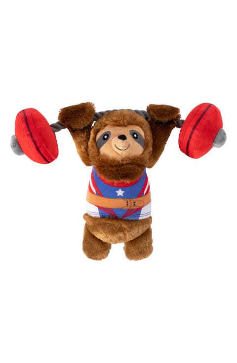 Hustle for that Muscle Plush Dog Toy