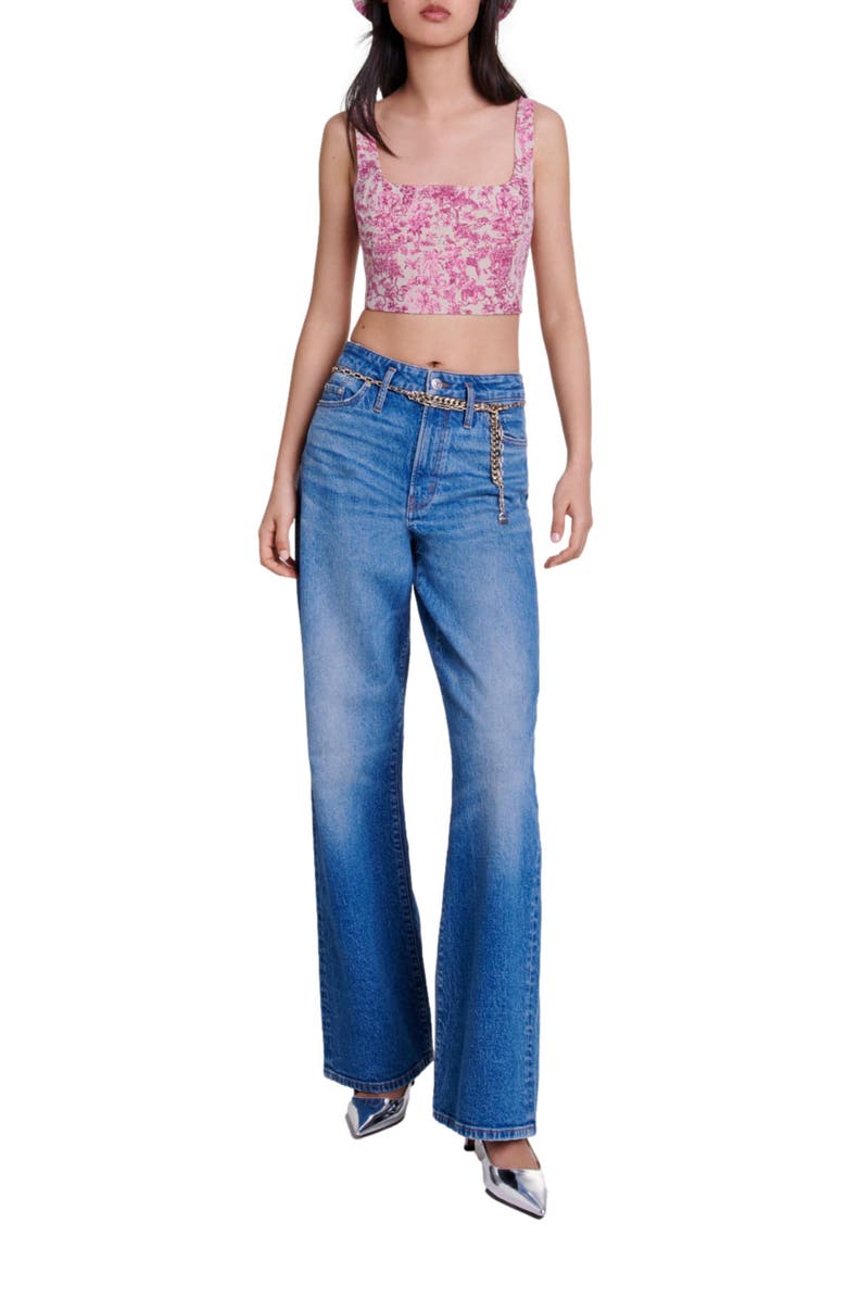 maje Crop top, Main, color, 