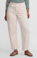 Lands' End Soft Denim Relaxed Barrel Leg Ankle Jeans