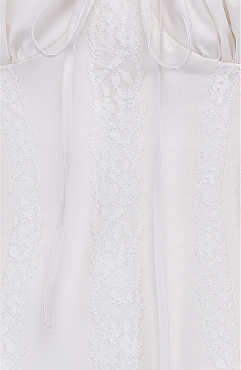 HOUSE OF CB Gini Cotton Blend Corset Top, Alternate, color,