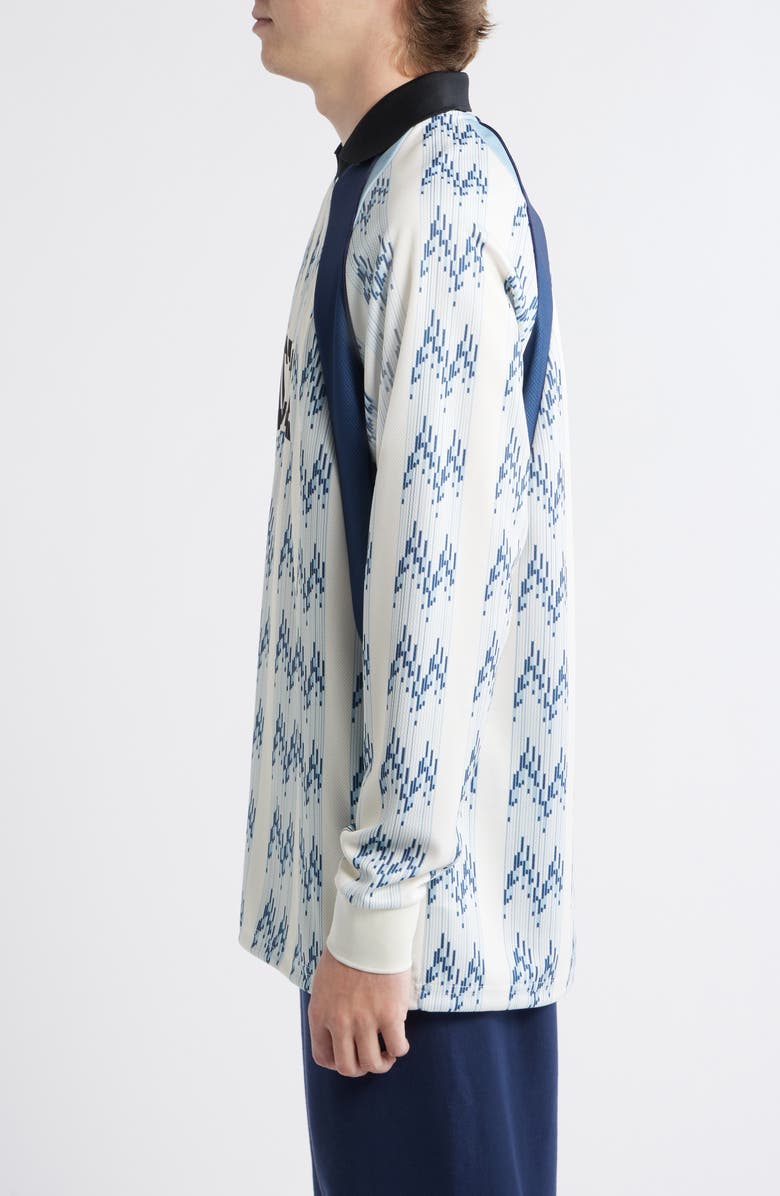 ICECREAM Dropper Long Sleeve Soccer Jersey, Alternate, color, Antique White