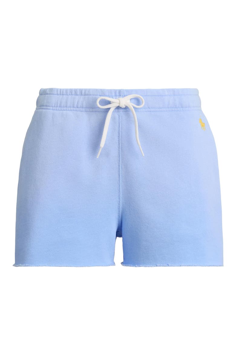 Lightweight Fleece Drawstring Shorts, Alternate, color, BABY BLUE