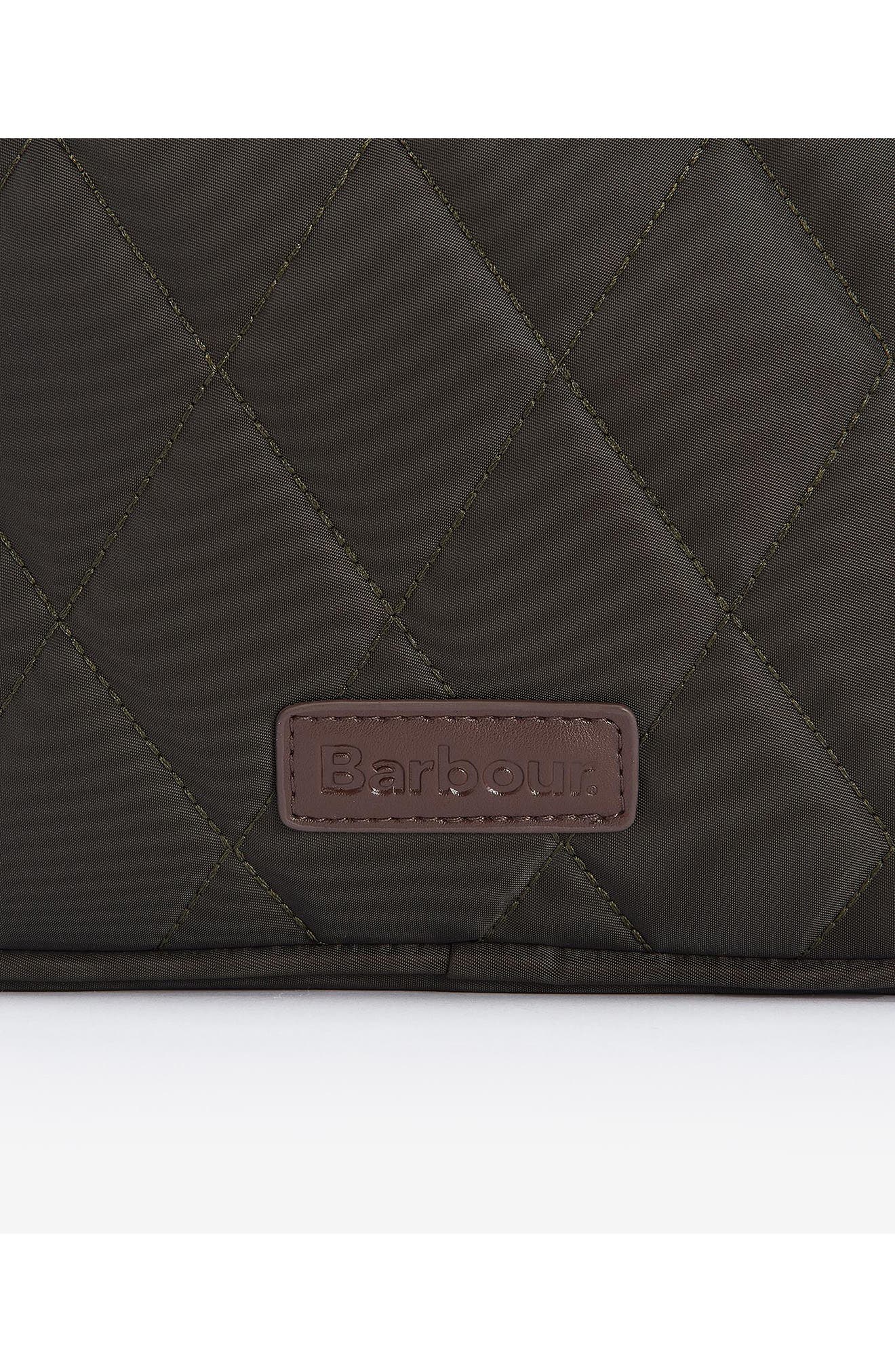 Barbour Diamond Quilted Nylon Crossbody Bag, Alternate, color, 