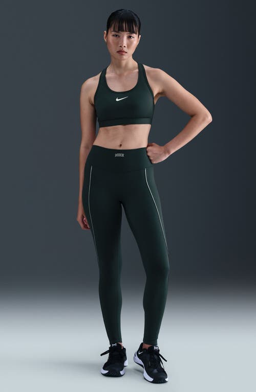 Nike Dri-fit One High Rise Tights In Green