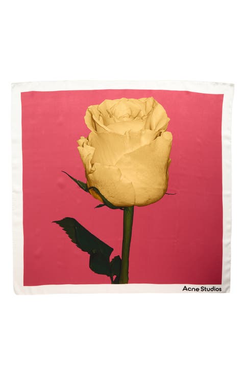 Vasco Rose Midsummer Silk Square Scarf
