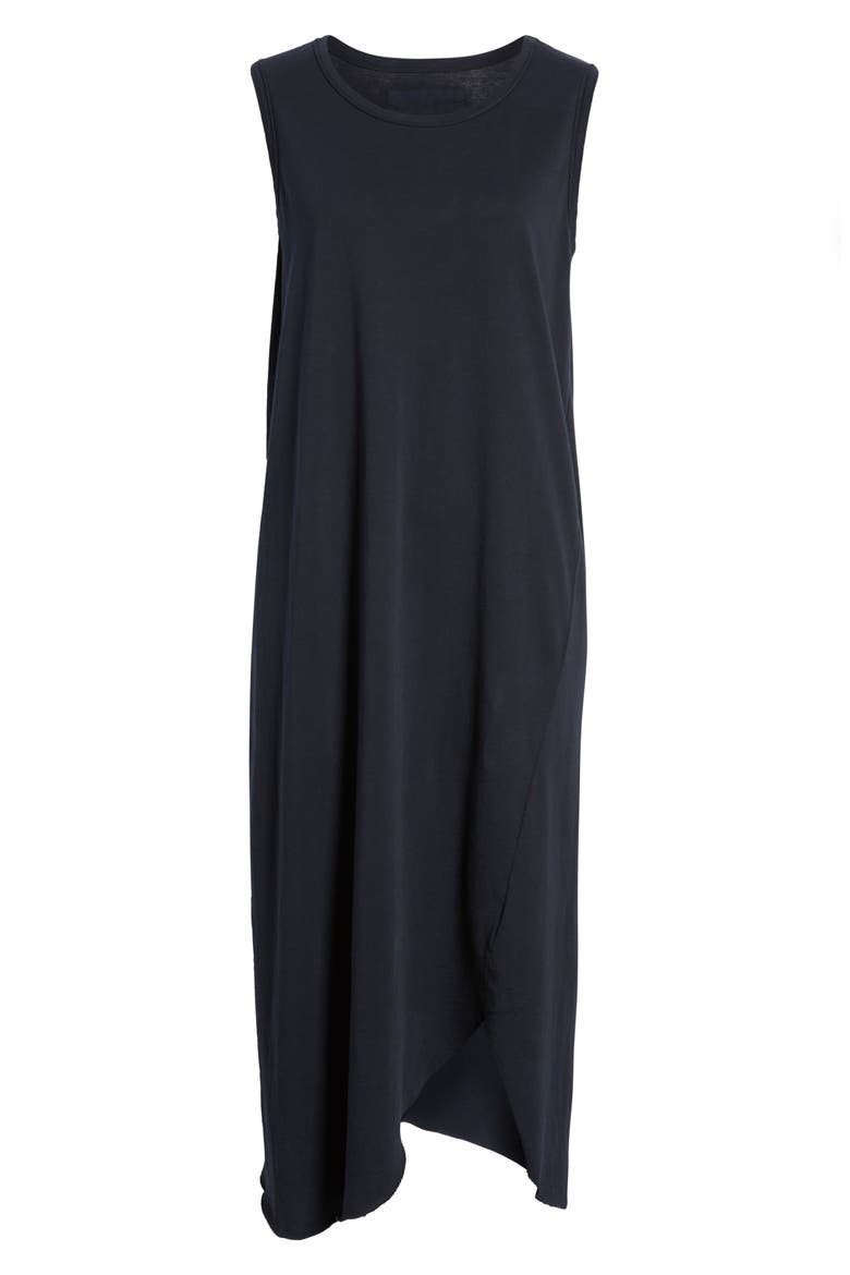Relaxed Asymmetrical Hem Tank Dress, Alternate, color, BRITISH ROYAL NAVY