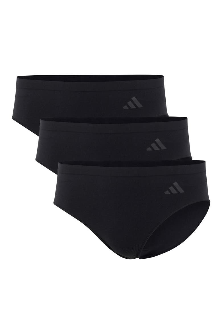 Set of 3 Hipster Briefs, Alternate, color, BLACK