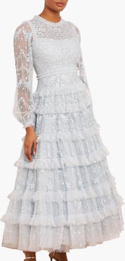 Needle & Thread Blossom Lace Frill Layered Maxi Dress