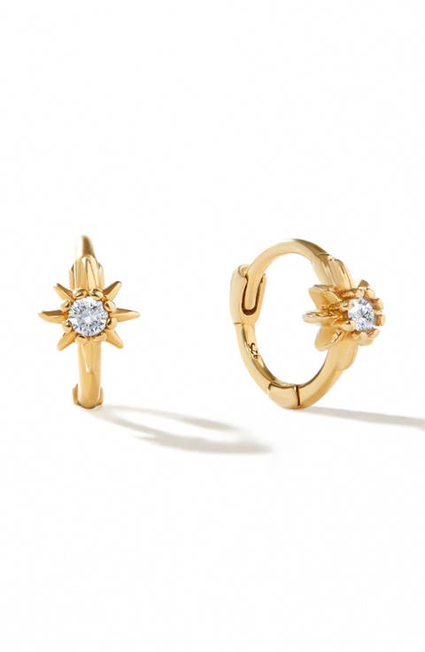 Elios Huggie Hoop Earrings