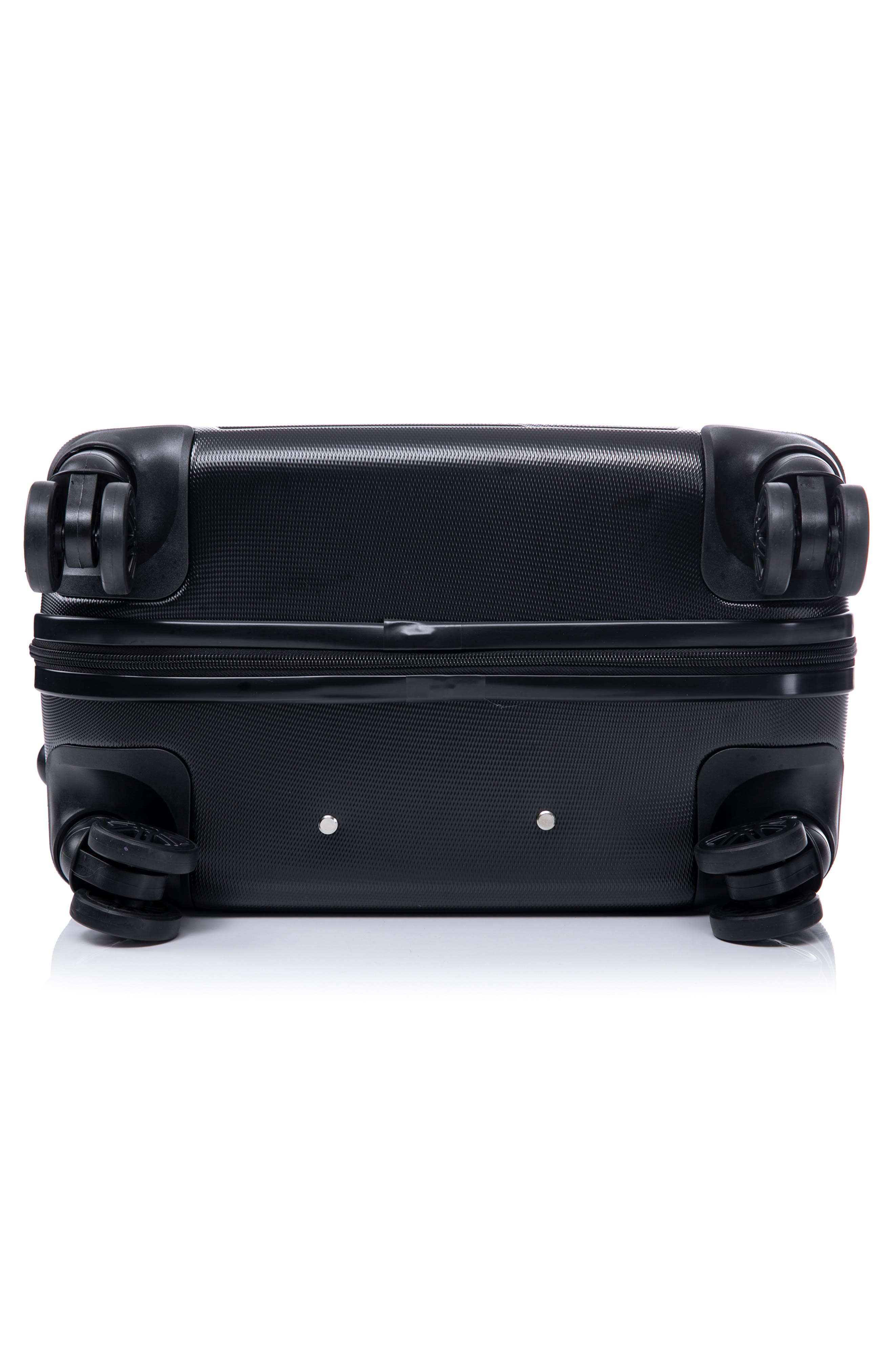 TUCCI Travola Hardshell 3-Piece Spinner Luggage Set, Alternate, color, Black