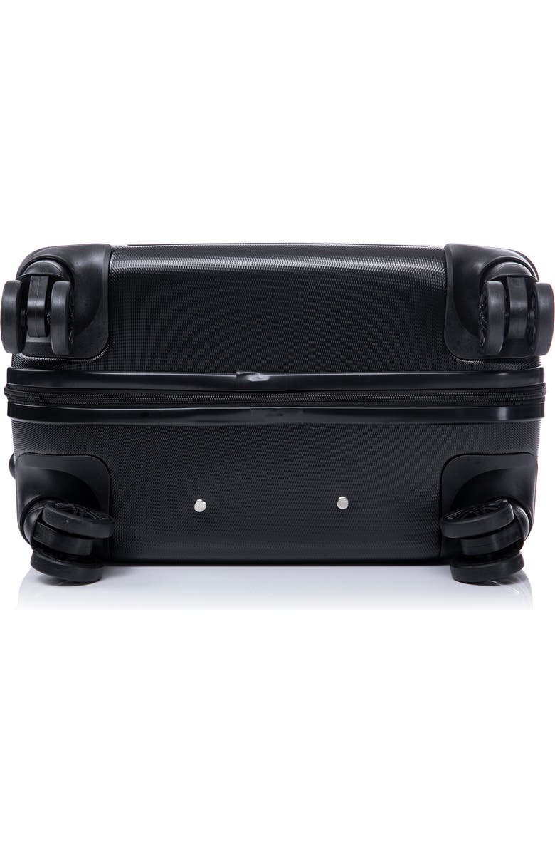 TUCCI Travola Hardshell 3-Piece Spinner Luggage Set, Alternate, color, Black