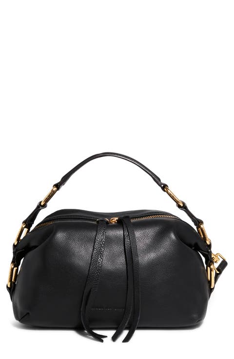 Dumpling Leather Top Handle Bag