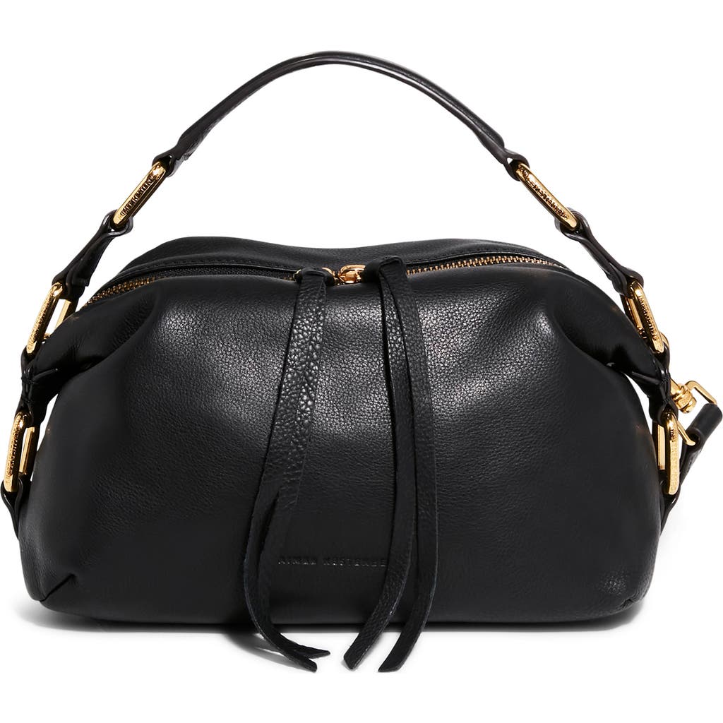 Aimee Kestenberg Dumpling Leather Top Handle Bag In Black