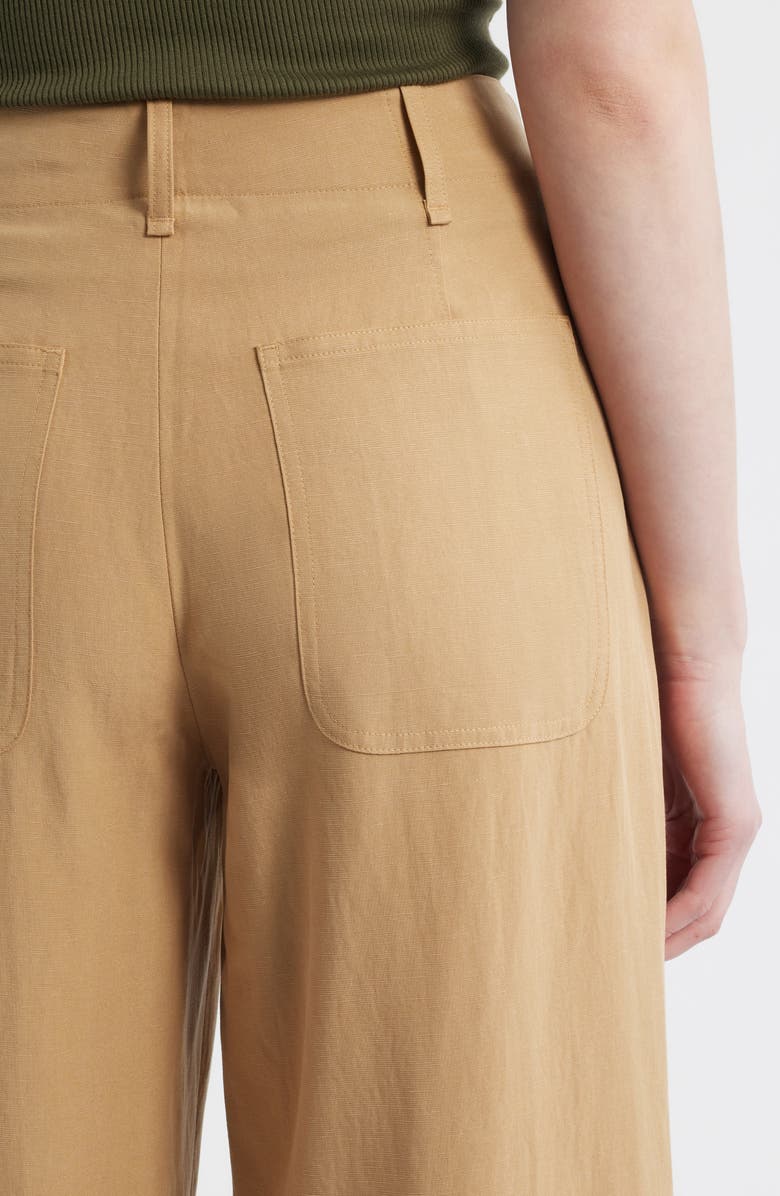 rag & bone Allison Ankle Wide Leg Pants, Alternate, color, Fawn