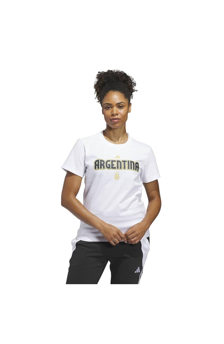 adidas Women's adidas White Argentina National Team Jersey Hook T-Shirt, Alternate, color, White