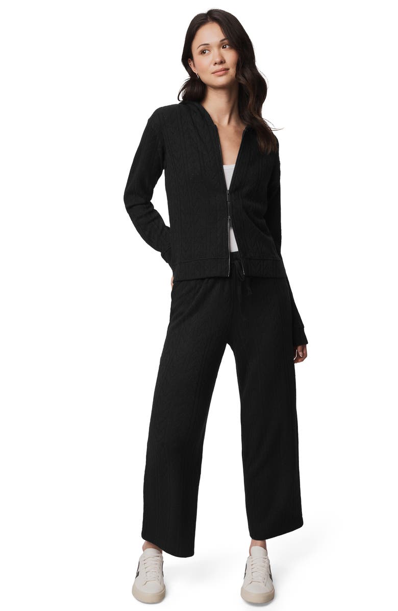 Splendid Sweatersoft Hoodie, Alternate, color, Black