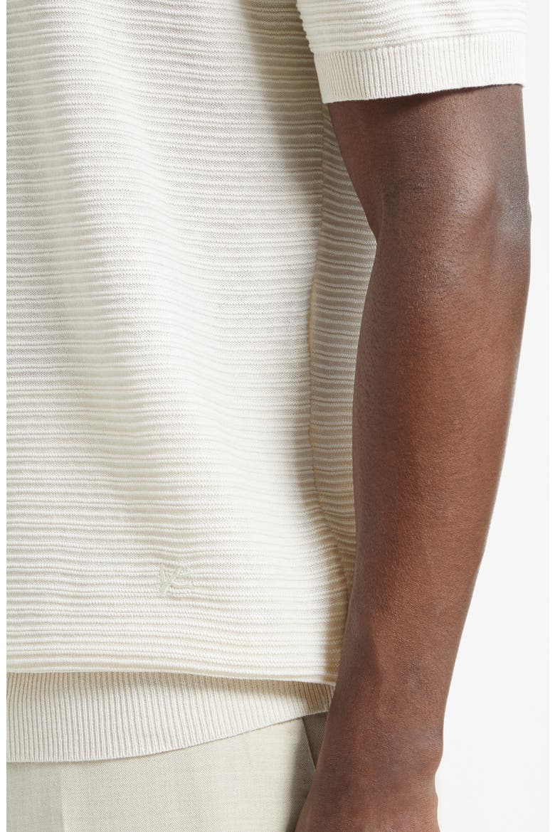 Silk & Linen Polo, Alternate, color, SAND