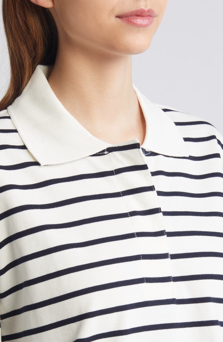 COS Stripe Long Sleeve Oversize Polo, Alternate, color, 