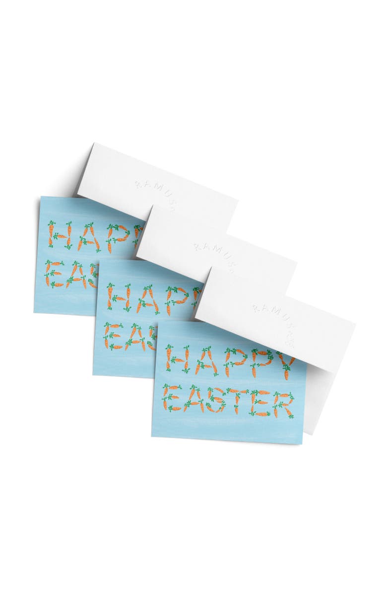 Ramus & Co Easter/Spring Greeting Card Pack, Main, color, Easter Carrots
