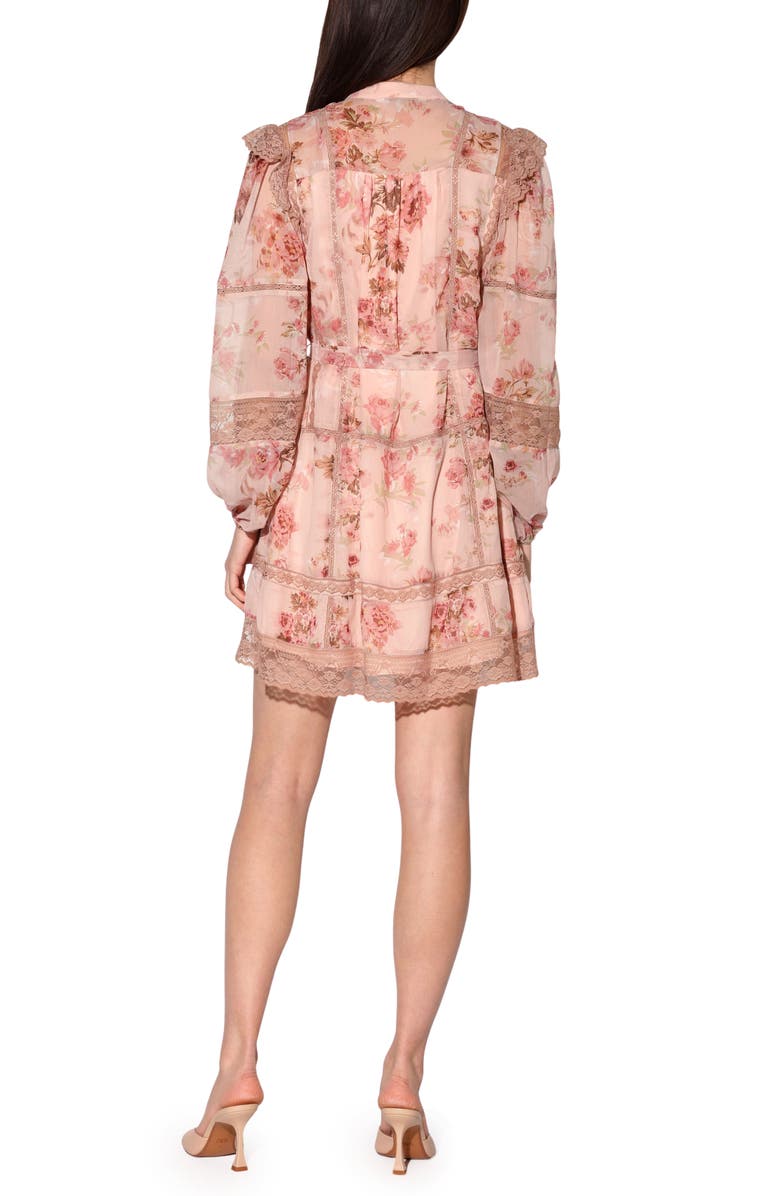 Walter Baker Angelica Floral Long Sleeve Dress, Alternate, color,