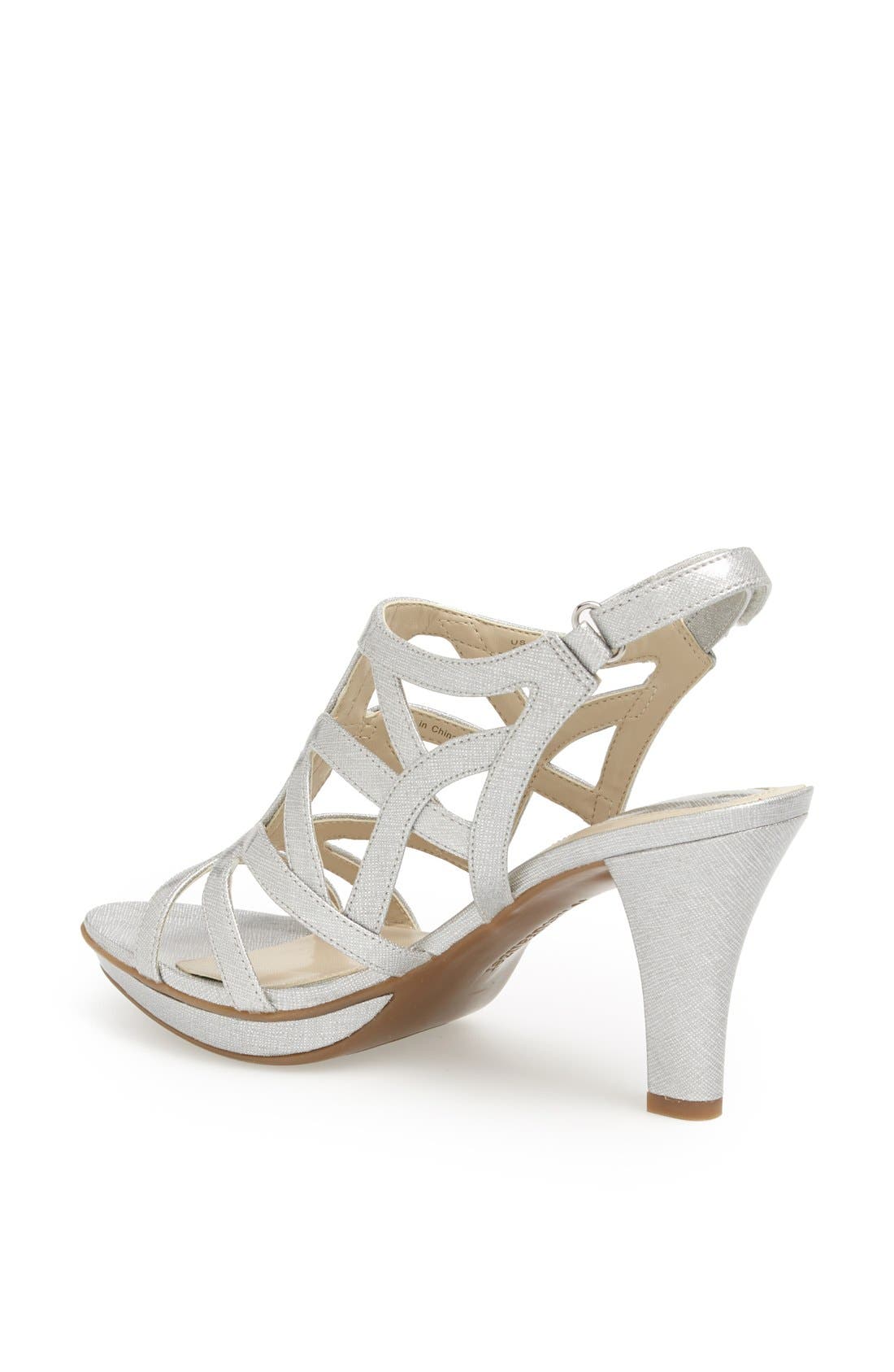 'Danya' Sandal, Alternate, color, SILVER CROSSHATCH
