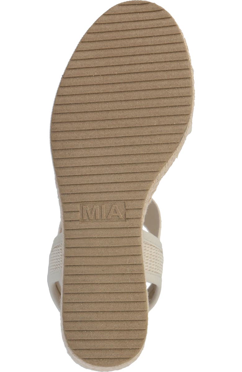 MIA Berniece Platform Wedge Sandal, Alternate, color, Bone