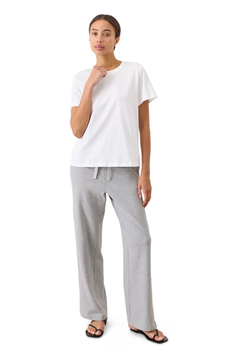Organic Cotton Women's Softspun Essential Crewneck Tee, Alternate, color, White