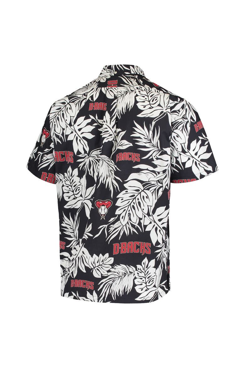 Men's Reyn Spooner Black Arizona Diamondbacks Aloha Button-Down Shirt, Alternate, color, Black