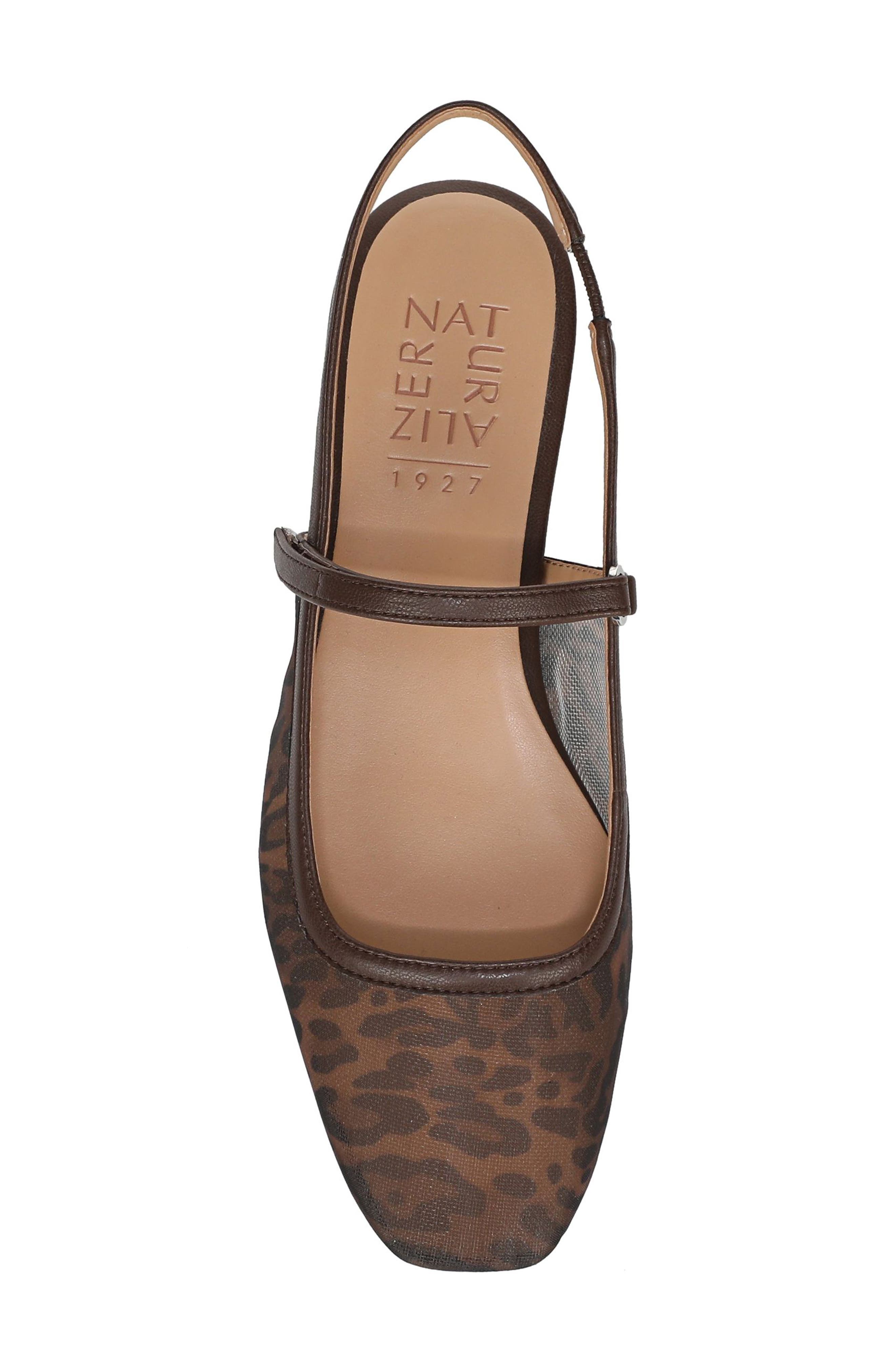 Naturalizer Connie Slingback Flat, Alternate, color, Dark Brown/ Black