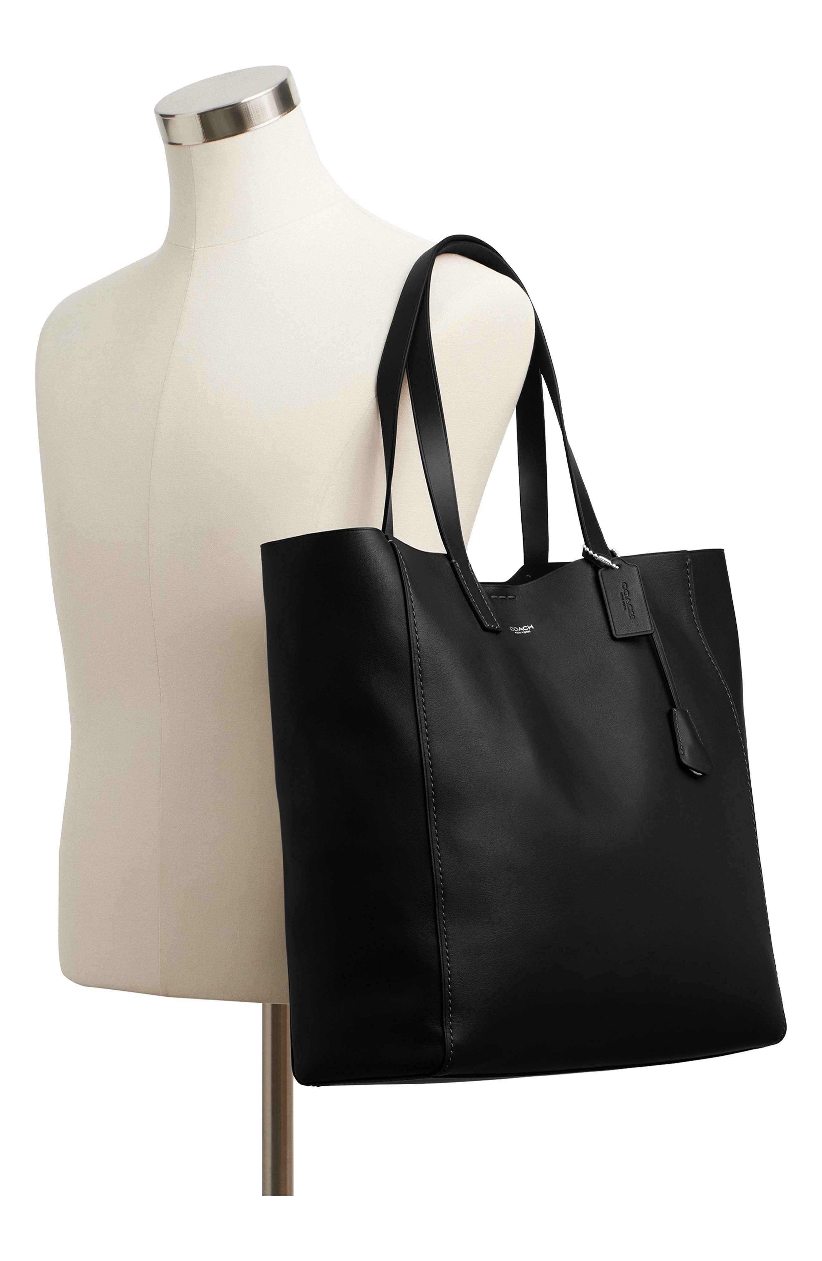 COACH Broadway Tote Bag, Alternate, color, Black