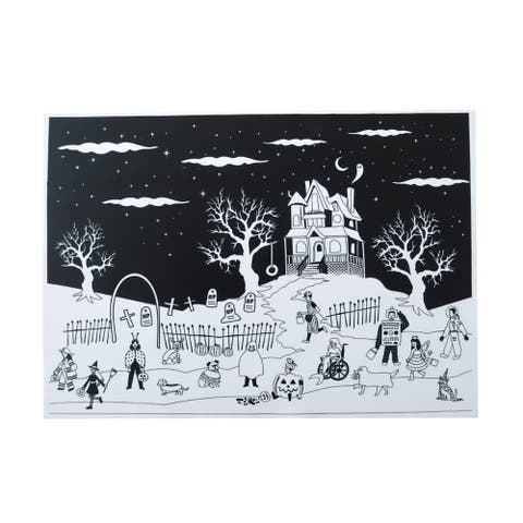 Reusable Silicone Coloring Mat for Halloween - 2 Style Options