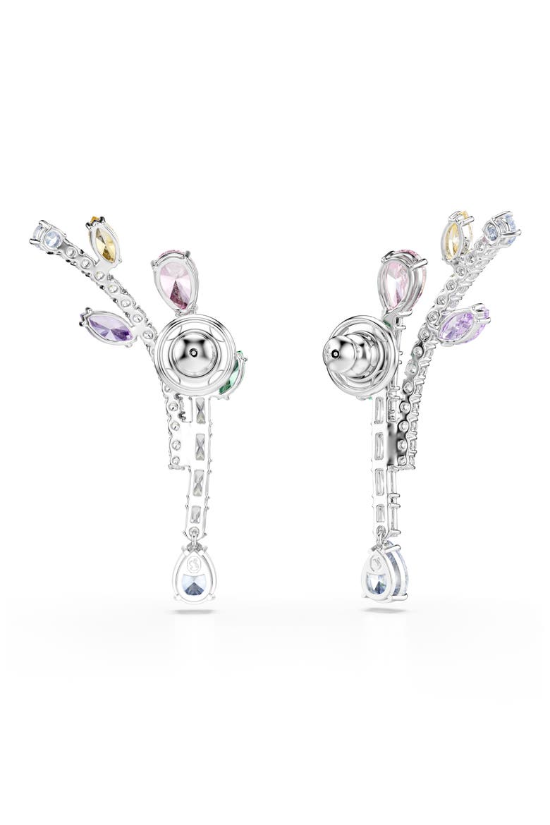 x Ariana Grande Multicolor Crystal Drop Earrings, Alternate, color, SILVER/ MULTI