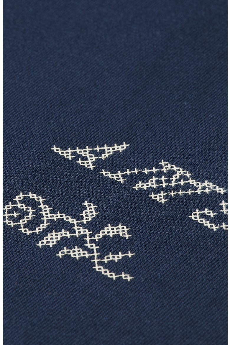Cross Stitch Print T-Shirt, Alternate, color, CARBON