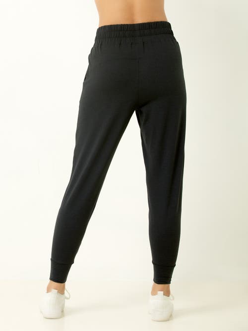 Single Stitch Lightweight Drawsting Jogger In Black