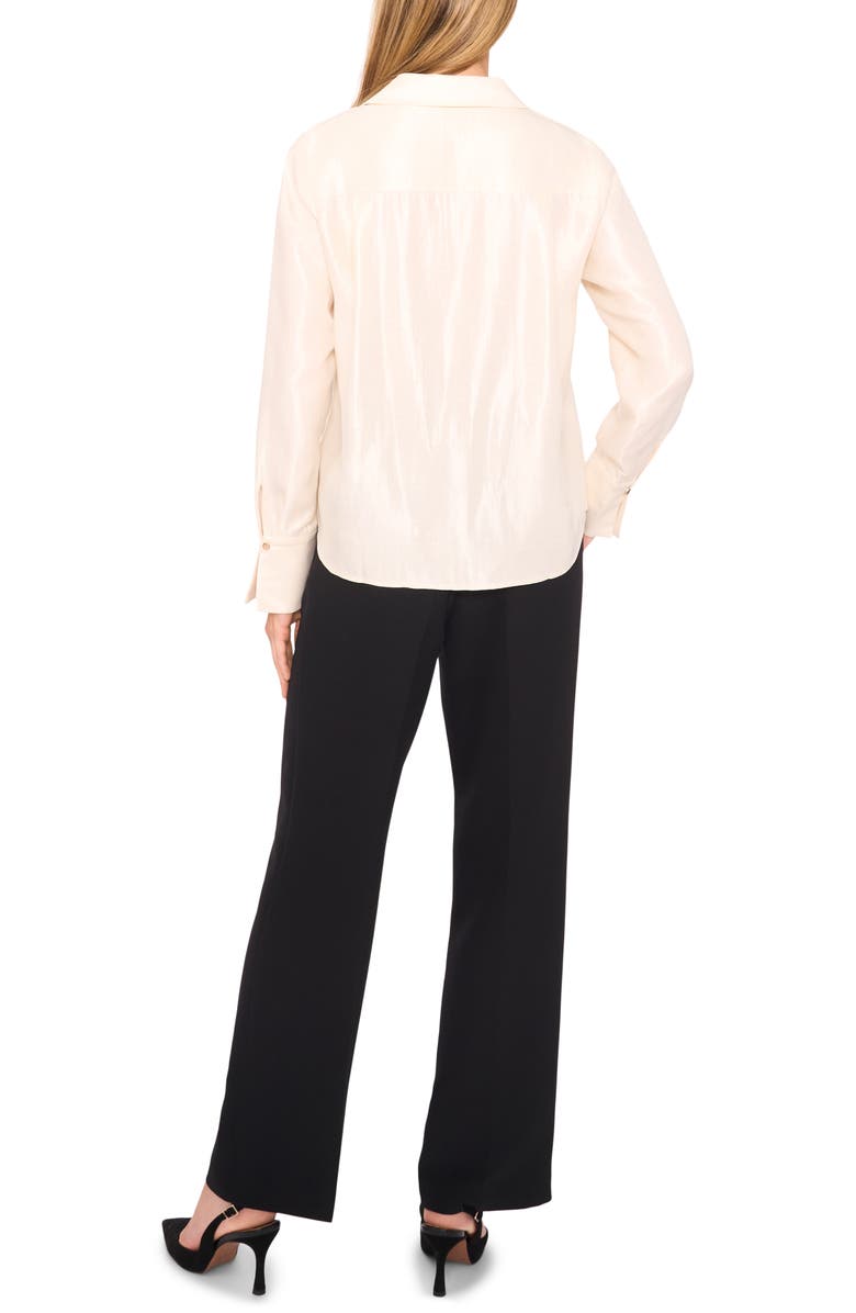 Halogen<sup>®</sup> Collared Crepe Popover Top, Alternate, color, Birch