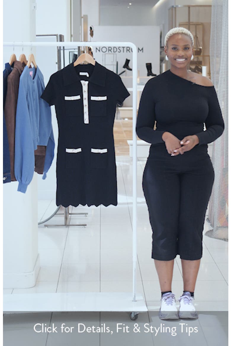 Rib Knit Polo Minidress video