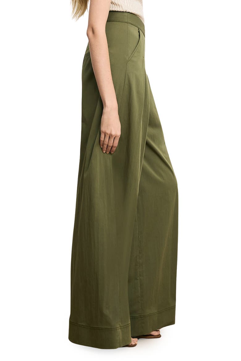Heron Pleated Wide Leg Pants, Alternate, color, ARMY