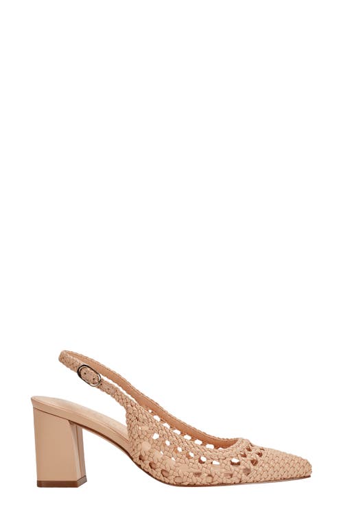 Marc Fisher Ltd Zaiden Slingback Pointed Toe Pump In Light Natural