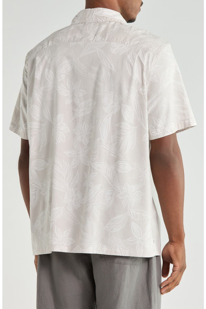 Exploration Floral Camp Shirt, Alternate, color, PLAZA TAUPE