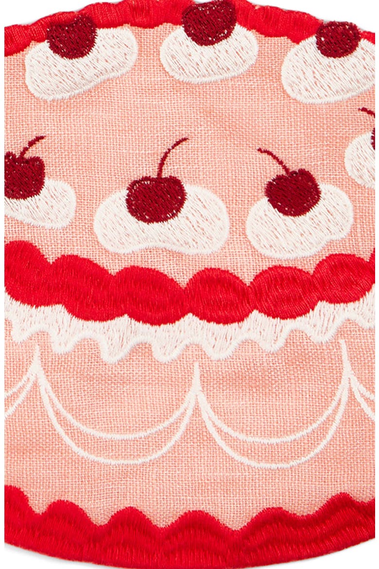 Birthday Assorted Set of 4 Linen Napkins, Alternate, color, PINK