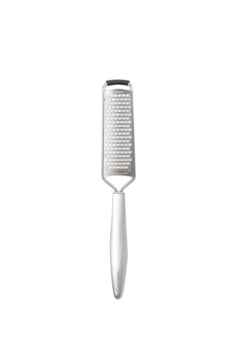 CUISIPRO Piccolo 8-Inch Fine Zester/Grater, Stainless Steel, Main, color, Silver