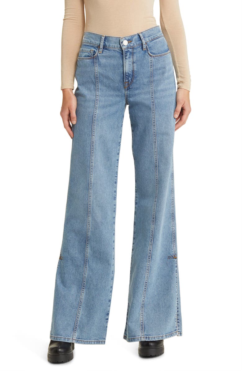 FRAME Le Slim Palazzo Seamed High Waist Wide Leg Jeans, Main, color, 